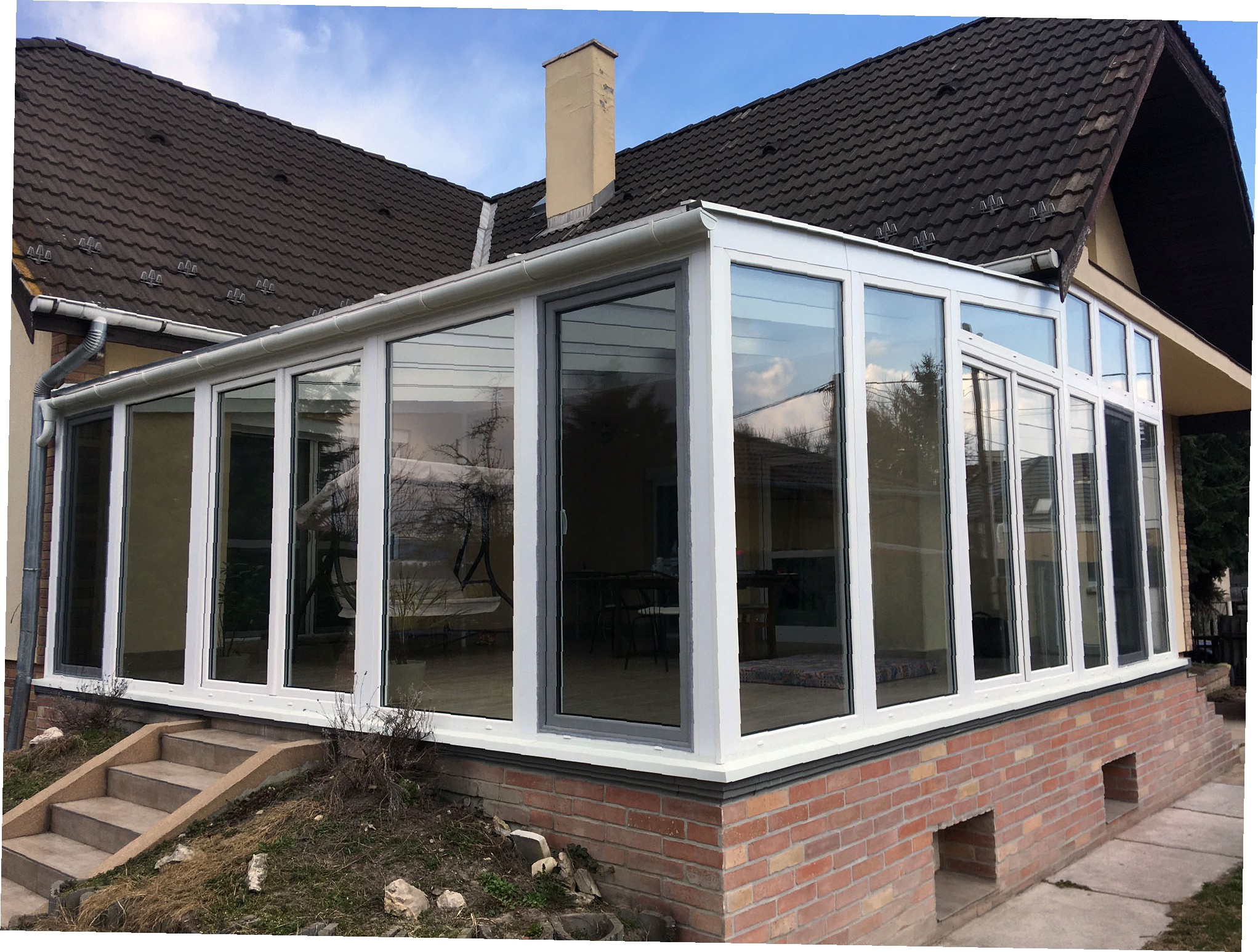 hőszigetelt teraszbeépítés négy évszakos használatra